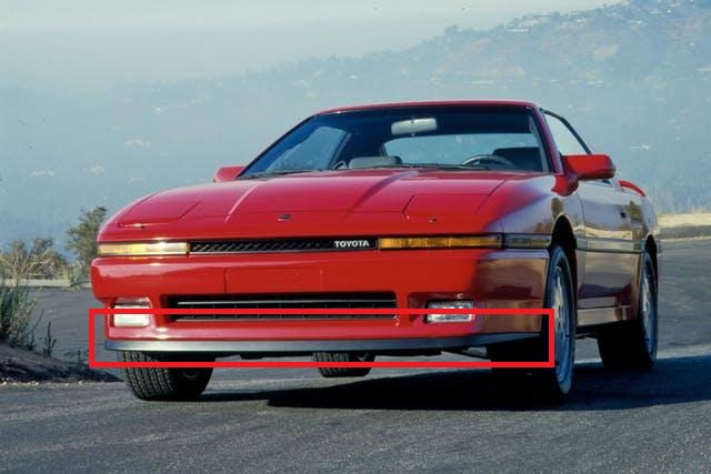 OEM FRONT BUMPER LIP : TOYOTA SUPRA (MK3) (PRE-FACELIFT)