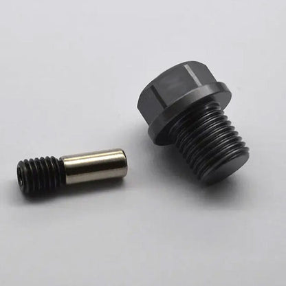 GR.5 TITANIUM ALLOY MAGNETIC ENGINE OIL DRAIN PLUG (SILVER)