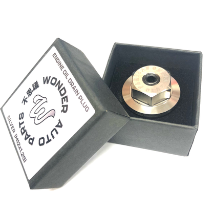 GR.5 TITANIUM ALLOY MAGNETIC ENGINE OIL DRAIN PLUG (BURNT BLUE)