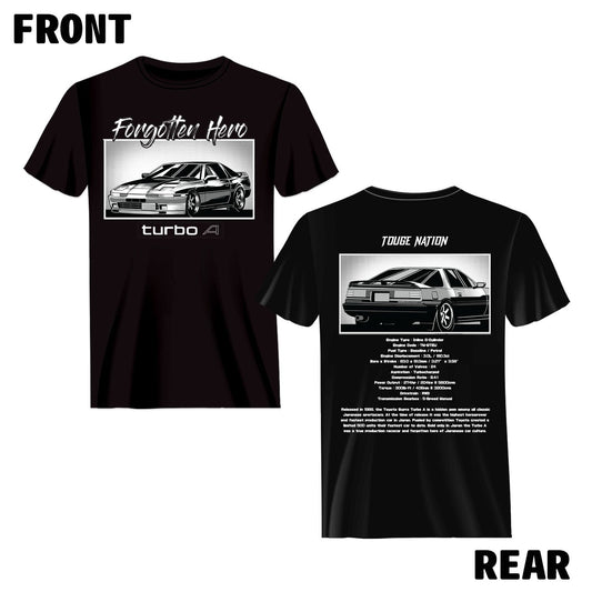 FORGOTTEN HERO SERIES T-SHIRT : TOYOTA SUPRA MK3 (TURBO A)