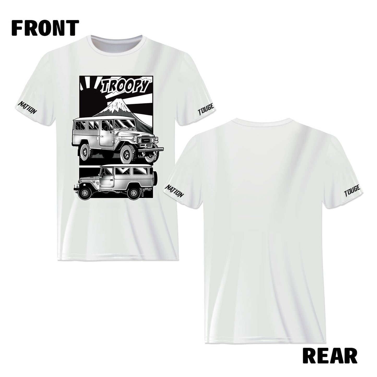 TOYOTA LANDCRUISER HERITAGE T-SHIRT : FJ45 TROOP CARRIER