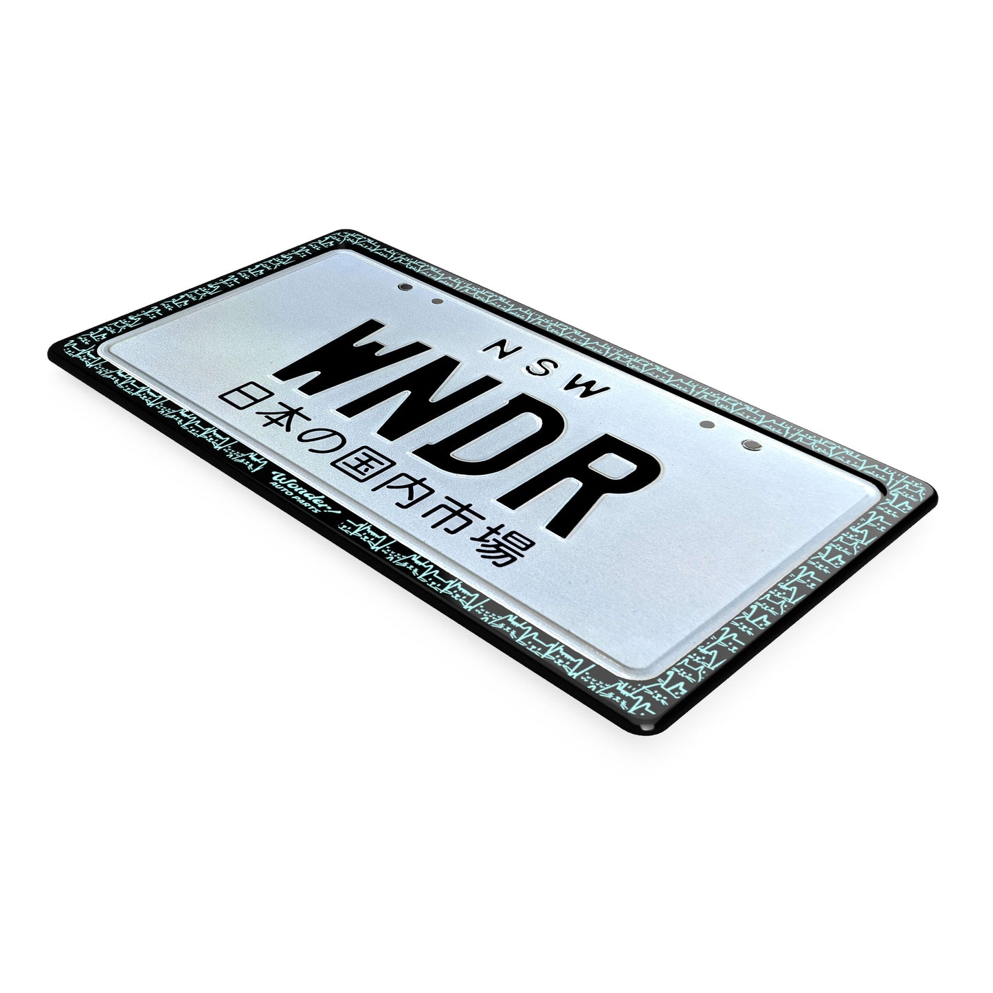 ENGRAVED "CATS" LICENSE PLATE FRAME SET